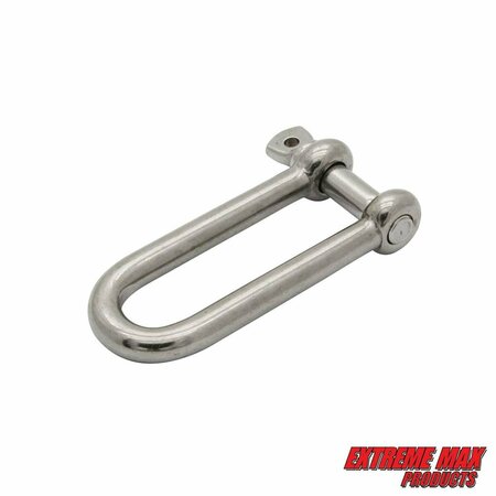 Extreme Max Extreme Max 3006.8204.4 BoatTector Stainless Steel Long D Shackle - 5/16", 4-Pack 3006.8204.4